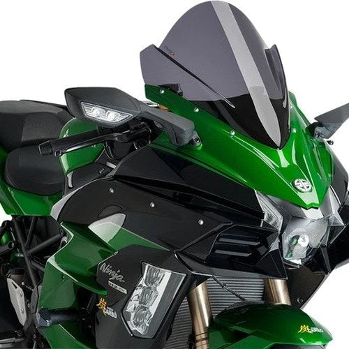 Puig 3mm Racing Windscreen Dark Smoke #9704F for Kawasaki Ninja H2 SX