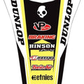 Factory Effex Rear Fender Graphics Kit Yellow fits Suzuki RM-Z250 2007-2009