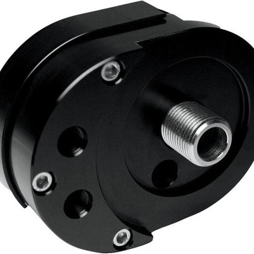 Feuling Offset Motorcycle Oil Filter Mount Black #2022 Harley Davidson