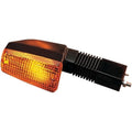 K&S DOT Turn Signal Assembly Single Filament Rear Long Black Amber #25-3106