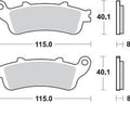 Braking CM55 Brake Pads #813CM55 for Honda FSC600 Silver Wing 2002-2007