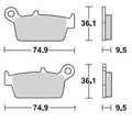 Braking SM1 Brake Pads 701SM1 for Honda/Gas/Kawasaki/Suzuki/TM/Yamaha/Sherco