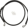 DS Extended Front Brake Line Kit Black Non-ABS +8" Oversize #3300605