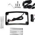Custom Dynamics LED R/T/B Radius License Plate Frame Black #TF05-SS6-B