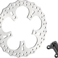 Arlen Ness Big Brake Jagged Brake Rotor 13" Front Left Silver #300-012