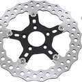 Arlen Ness Jagged Floating Brake Rotor 11.8" Rear Black/Silver #02-787