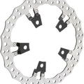 Arlen Ness Jagged Floating Brake Rotor 14" Front Right Black/Silver #02-951