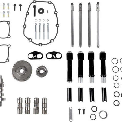 S&S 496 Camshaft Kit for Gear Drive with Black Pushrod Tubes #310-1412