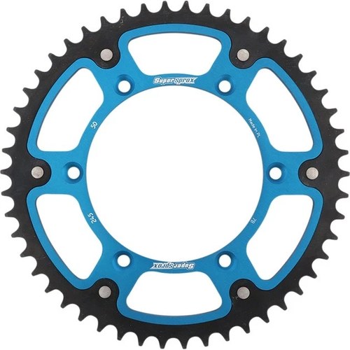 Supersprox Stealth Rear Sprocket 520 50T Blue #RST-245-50-BLU for Yamaha