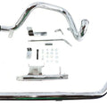 True Dual Exhaust Pipe System Chrome for Harley-Davidson