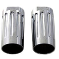 Chrome Milled Fork Slider Cover Set for Harley-Davidson