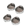 4pcs Turn Signal Light Trim Ring Visor Lens Fit For Harley Touring Flhx Softail