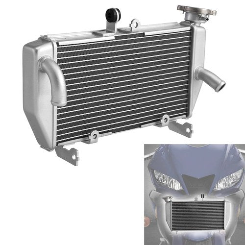 1x Silver Radiator Cooler Cooling Fit For Yamaha Yzf R3 YZFR3 2015-2025 16 17 18
