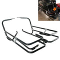 Twin Rail Saddlebag Guard Fit For Harley Touring Electra Glide Ultra 97-08 Black