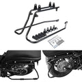 Black Saddlebags Conversion Brackets Fit For Harley Softail Deluxe 1984-2017