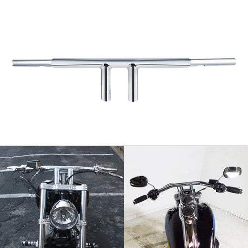 1-1/4" Fat Chrome 6" Rise T-Bars Handlebars Fit For Harley Sportster XL Bar