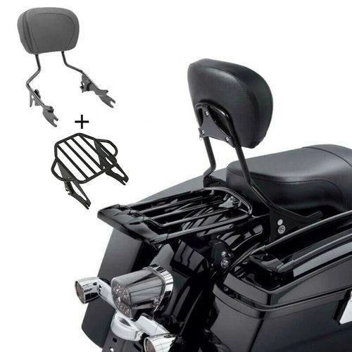 Sissy Bar Backrest/Luggage Rack Fit For Harley Touring Road Electra Glide 09-24
