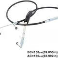 160cm 63" 1.6m Black Clutch Cable Fit For Harley Sportster XL883 XL1200