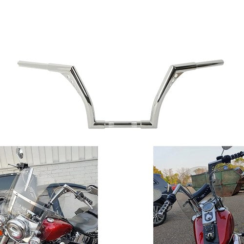 Chrome 1" 10" Rise Ape Hangers Handlebar Fit For Harley Flst Fxst Sportster XL
