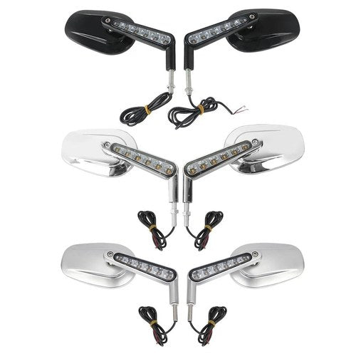 Rear View Mirrors Muscle Turn Signals Light Fit For Harley V-Rod Vrscf 2009-2017
