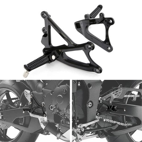 Motorcycle Front Footrests Bracket Foot Pegs Fit For Yamaha Yzf R1 YZFR1 09-14