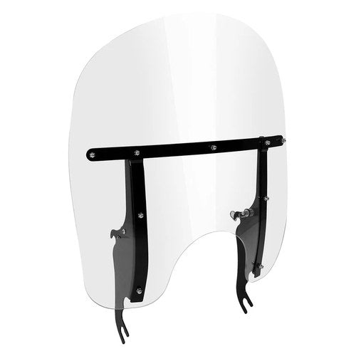 Clear Windshield W/ Black Bracket Fit For Harley Softail Flst Flstc 2000-2017