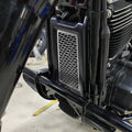 Oil Cooler Radiator Grille Cover Fit For Harley Deluxe Low Rider Fat Bob 18+