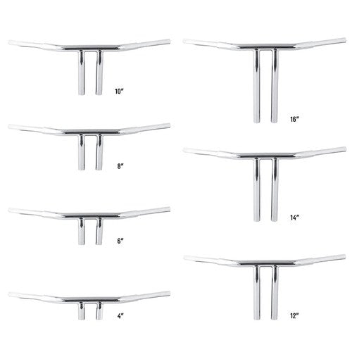 4/6/8/10/12/14/16'' Rise T-Bars Handlebar Fit For Harley Softail Flst Sportster
