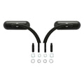 Motorcycle Mini Oval Mirrors Fit For Harley Street Glide Road King Dyna