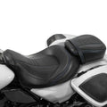 Black Driver Passenger Seat Two-up Fit For Harley Touring Road King Glide 09-22