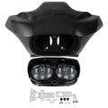 Inner & Outer Fairings W/ Dual LED Headlight Fit For Harley Road Glide 1998-2013