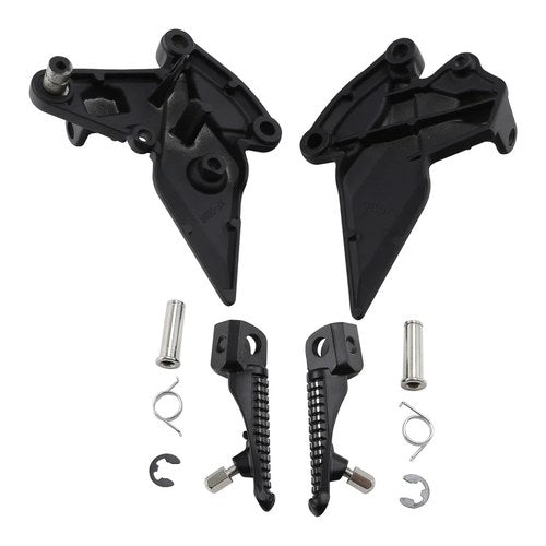 Motorcycle Front Footpegs Footrests Bracket Fit For Kawasaki Z1000 ZR1000 10-23