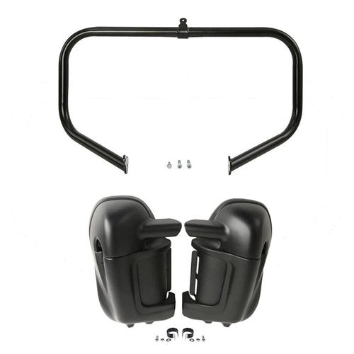 Engine Guard Crash Bar + Lower Vented Fairings Fit For Harley Street Glide 09-13