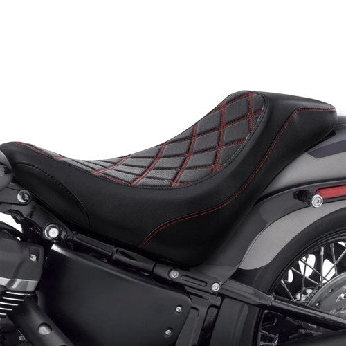 Black Driver Solo Seat Fit For Harley Softail Slim Heritage Classic 2018-2022