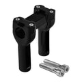 4" Black Handlebar Risers Fit For Harley Dyna Softail Street Bob 1 1/4'' Bar