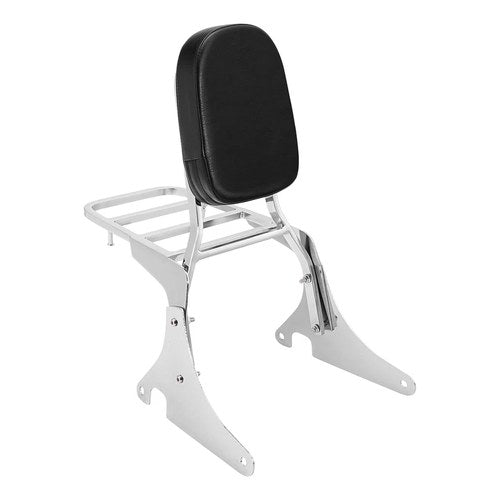 Detachable Backrest Sissy Bar Luggage Rack Fit For Kawasaki Vulcan VN400 800