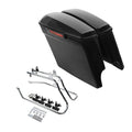 5" Extended Hard Saddlebags & Brackets Fit For Harley Softail Heritage 1984-2017