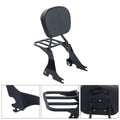 Low Sissy Bar Backrest Luggage Rack Fit For Harley Sportster XL883 XL1200 04-up