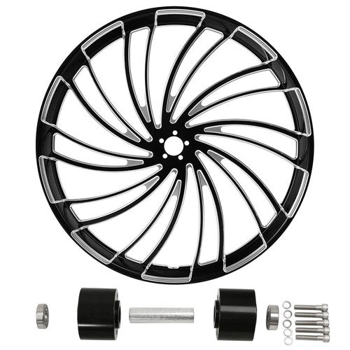 30"x3.5'' Front Wheel Rim Dual Disc Hub Fit For Harley Street Glide 97-21 No ABS