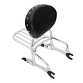 Chrome Backrest Sissy Bar Luggage Rack Fit For Indian Chieftain Dark Horse 16-24