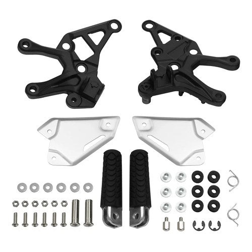 Front Driver Foot Pegs Rest Bracket Fit For Kawasaki Z900 Z 900 ABS 2017-2024