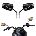 8mm Rear View Side Mirrors Fit For Harley Dyna Softail Sportster Touring Glide