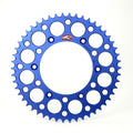Renthal For 02-23 Yamaha YZ 125/ YZ 250/F/X/ YZ450F Rear Grooved Sprocket - Blue