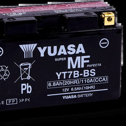 Yuasa YT7B-BS Maintenance For Free Agm 12 Volt Battery (Bottle Supplied)