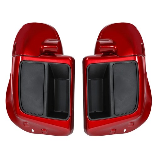 Lower Vented Fairing Speaker Pods Fit For Harley Cvo Street Glide 14+ Wicked Red