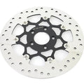 V-Twin 78524BP Floating Stainless Steel Black & Polished For 11.8 Inch Front