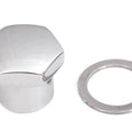 V-Twin Chrome Domed Triple Tree Fork Stem Nut - Part #7619-1T