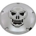 V-Twin 33-0062 Skull For Derby Cover In Chrome