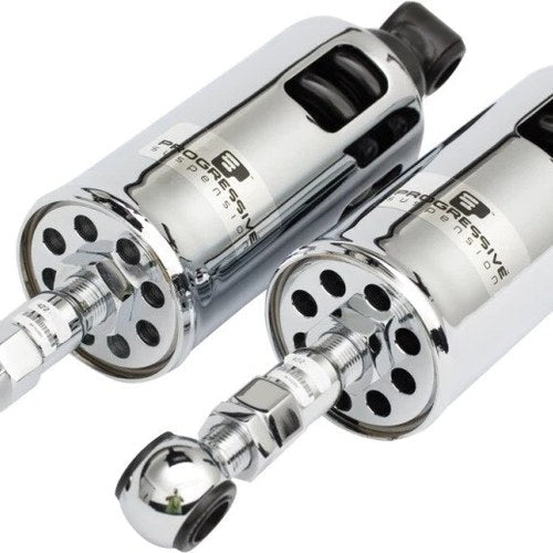 Progressive 422-4002C Heavy Duty Chrome Shocks for Harley Softail 00-17