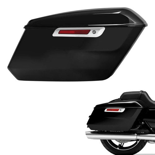Vivid Black Hard Saddlebags Fit For Harley Cvo Street Road Glide 2023 2024 2026